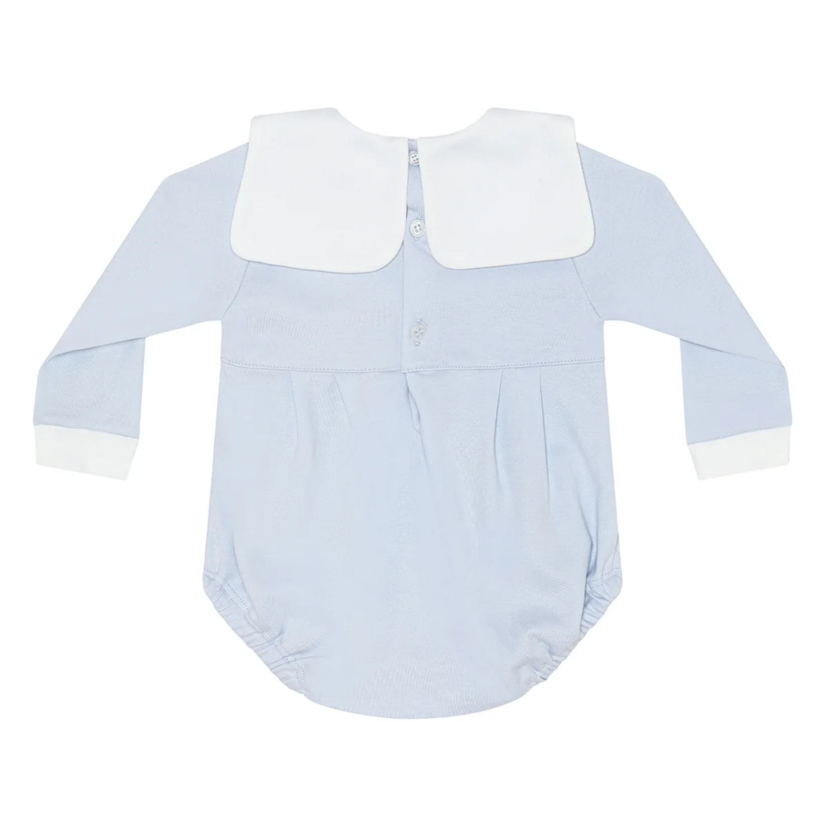 Blue Rocking Horse Baby Long Sleeve Bubble