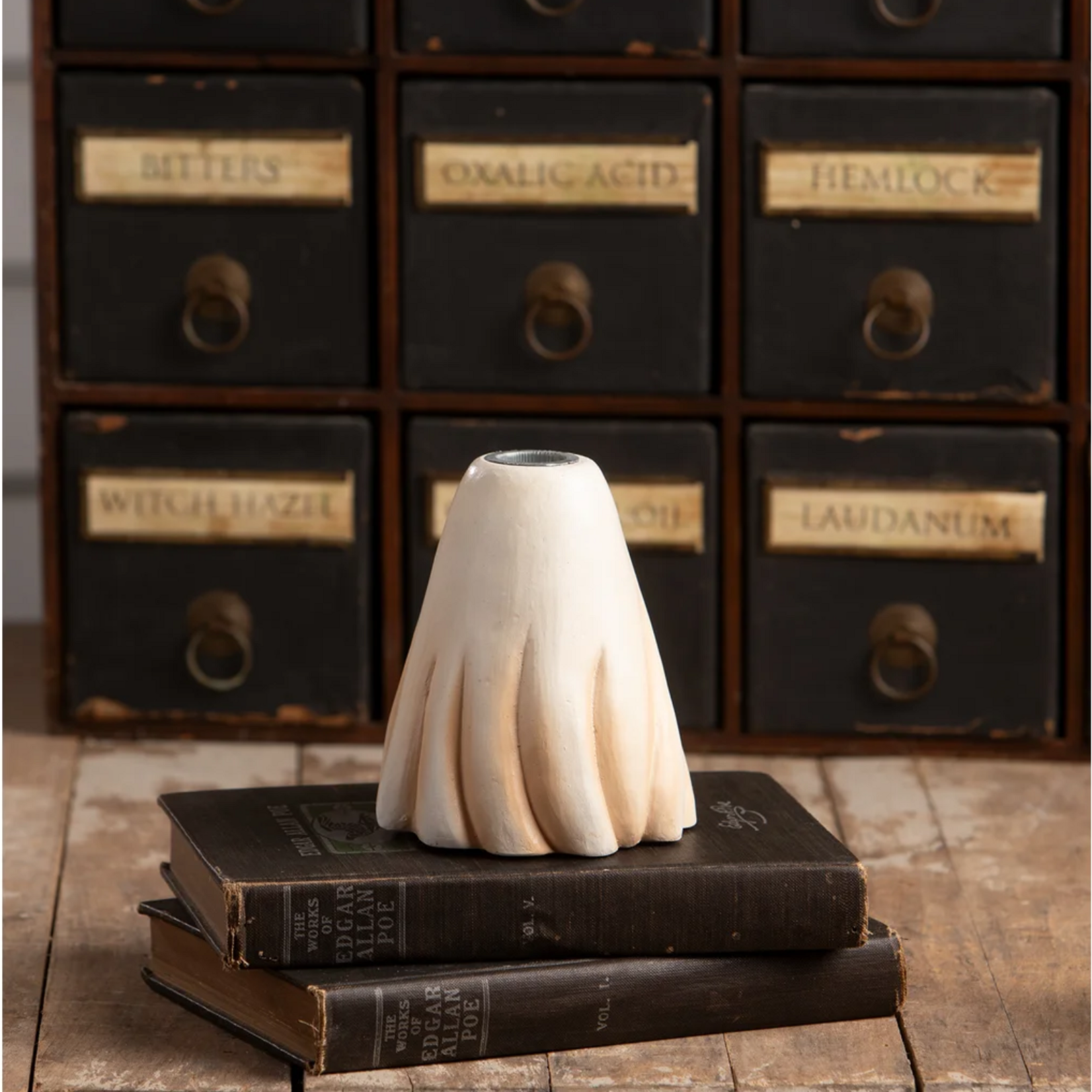 Bethany Lowe Designs Tall Ghost Candlestick