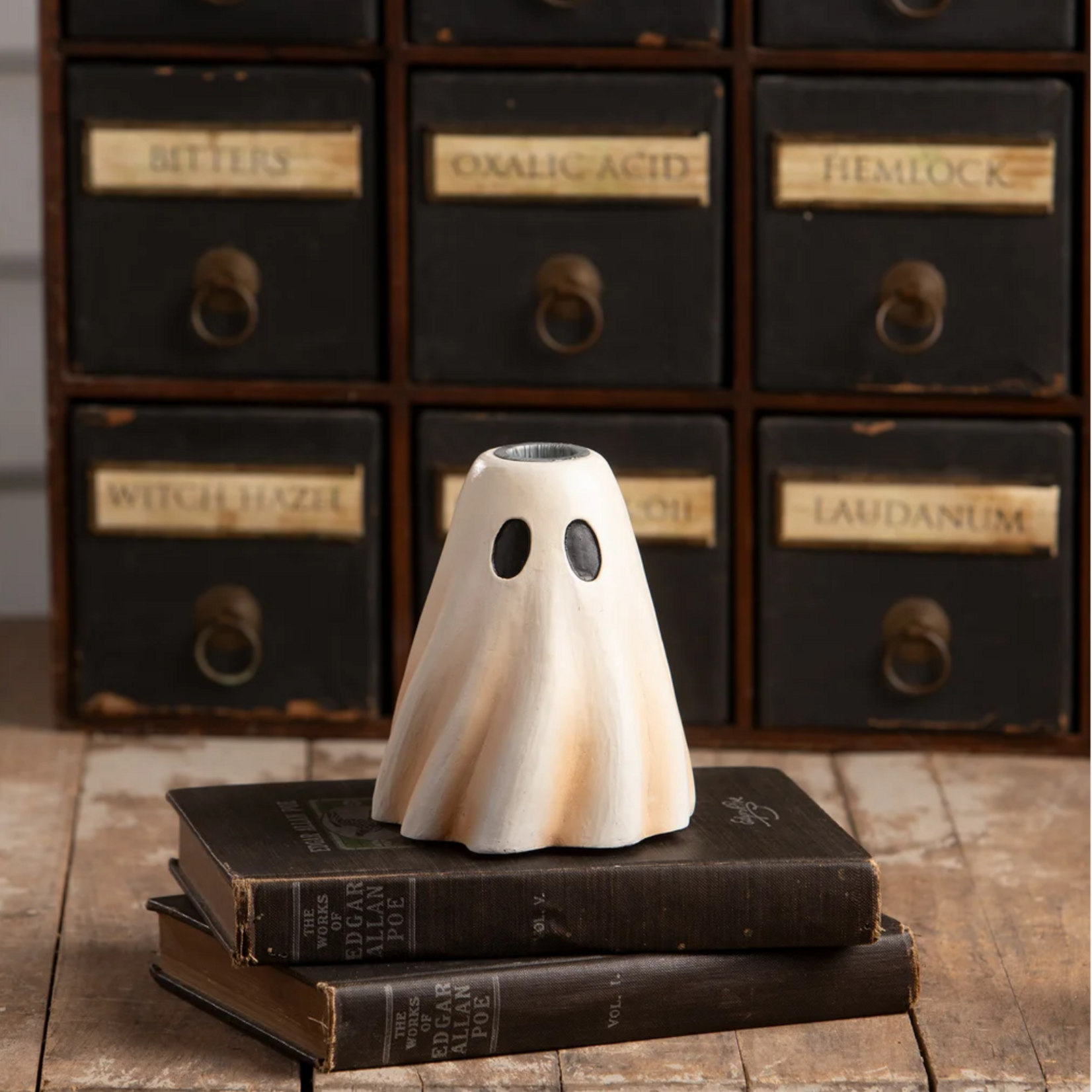 Bethany Lowe Designs Tall Ghost Candlestick