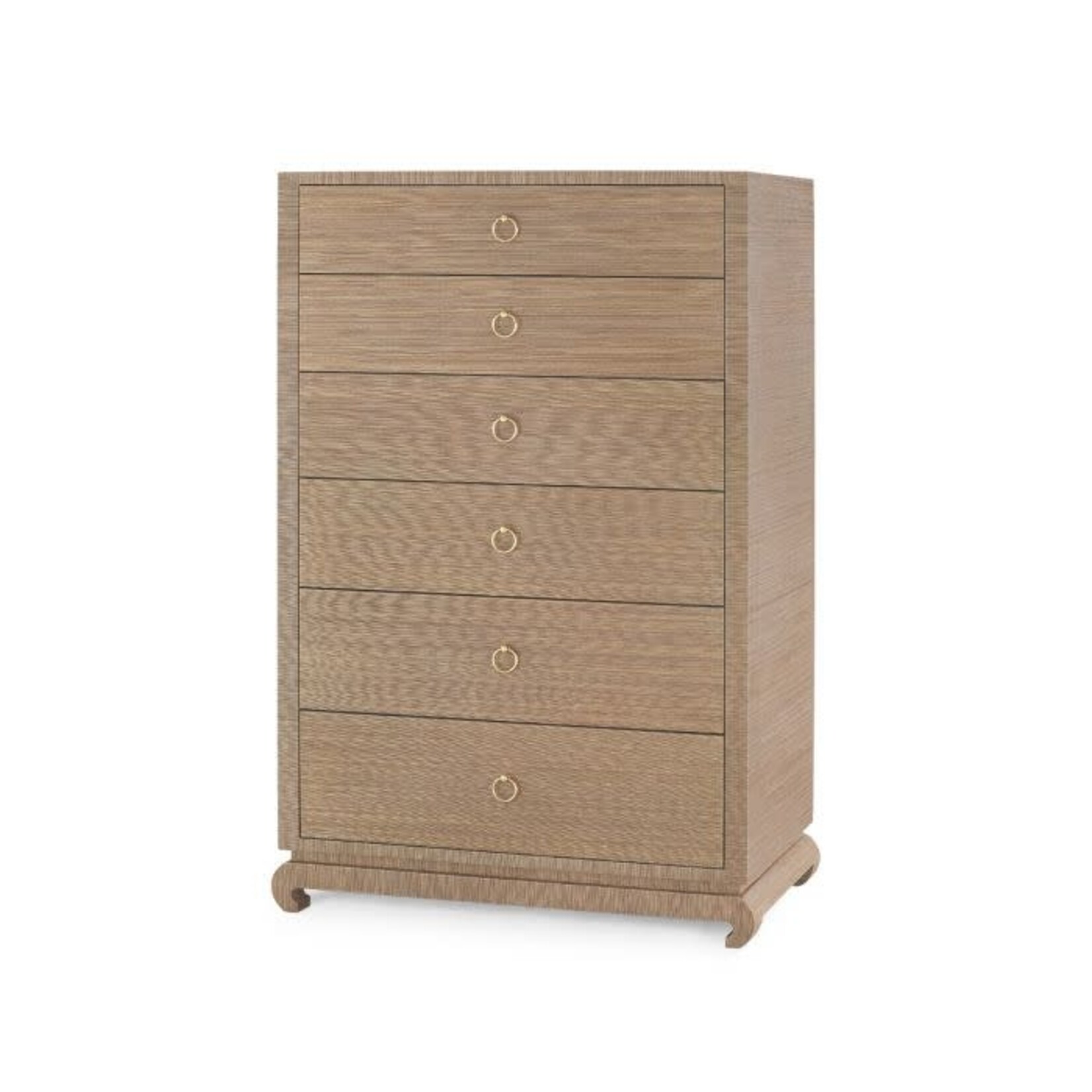 Villa & House Bungalow 5 Ming Tall 6 Drawer Chest - Flax Brown