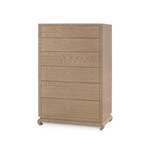 Villa & House Bungalow 5 Ming Tall 6 Drawer Chest - Flax Brown