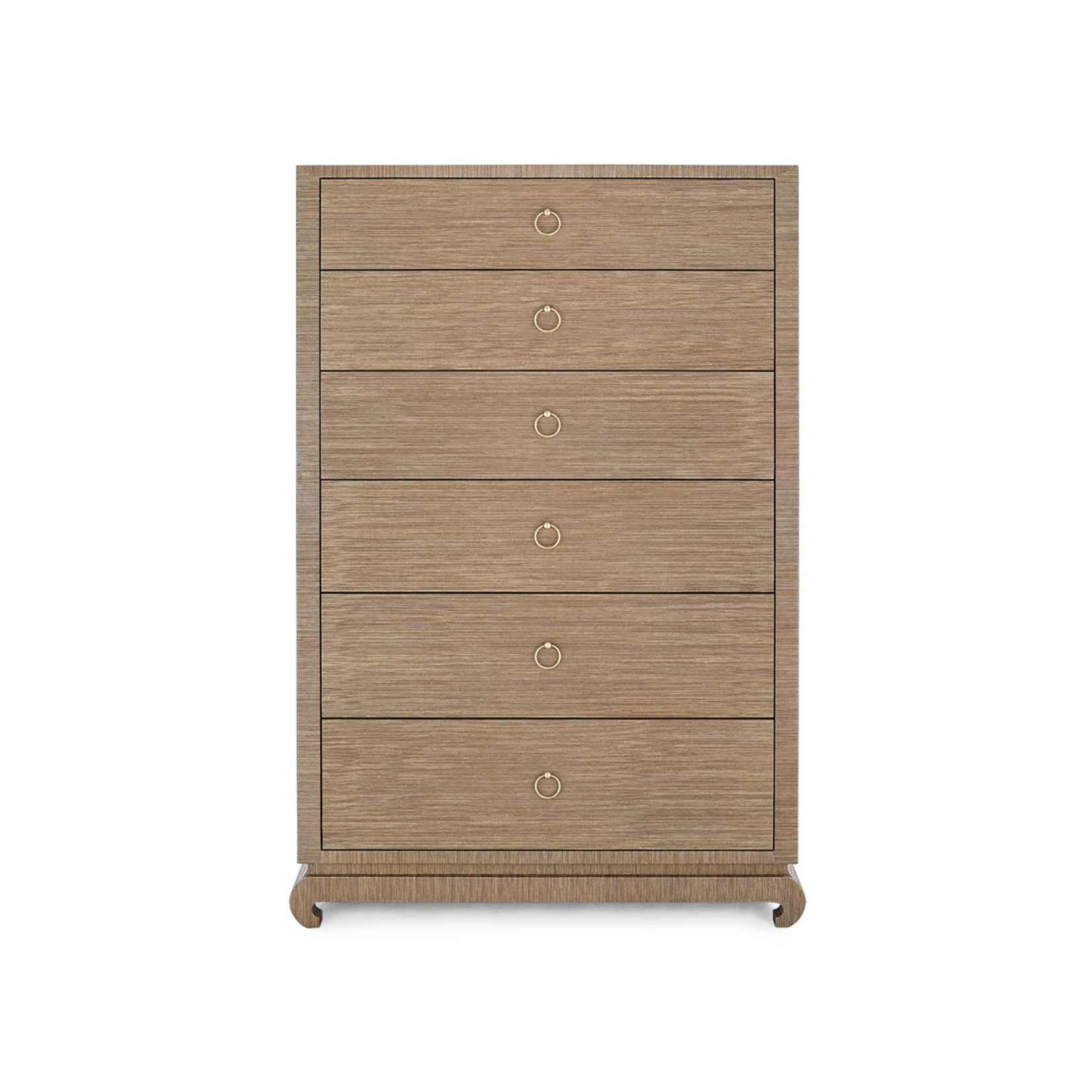 Villa & House Bungalow 5 Ming Tall 6 Drawer Chest - Flax Brown