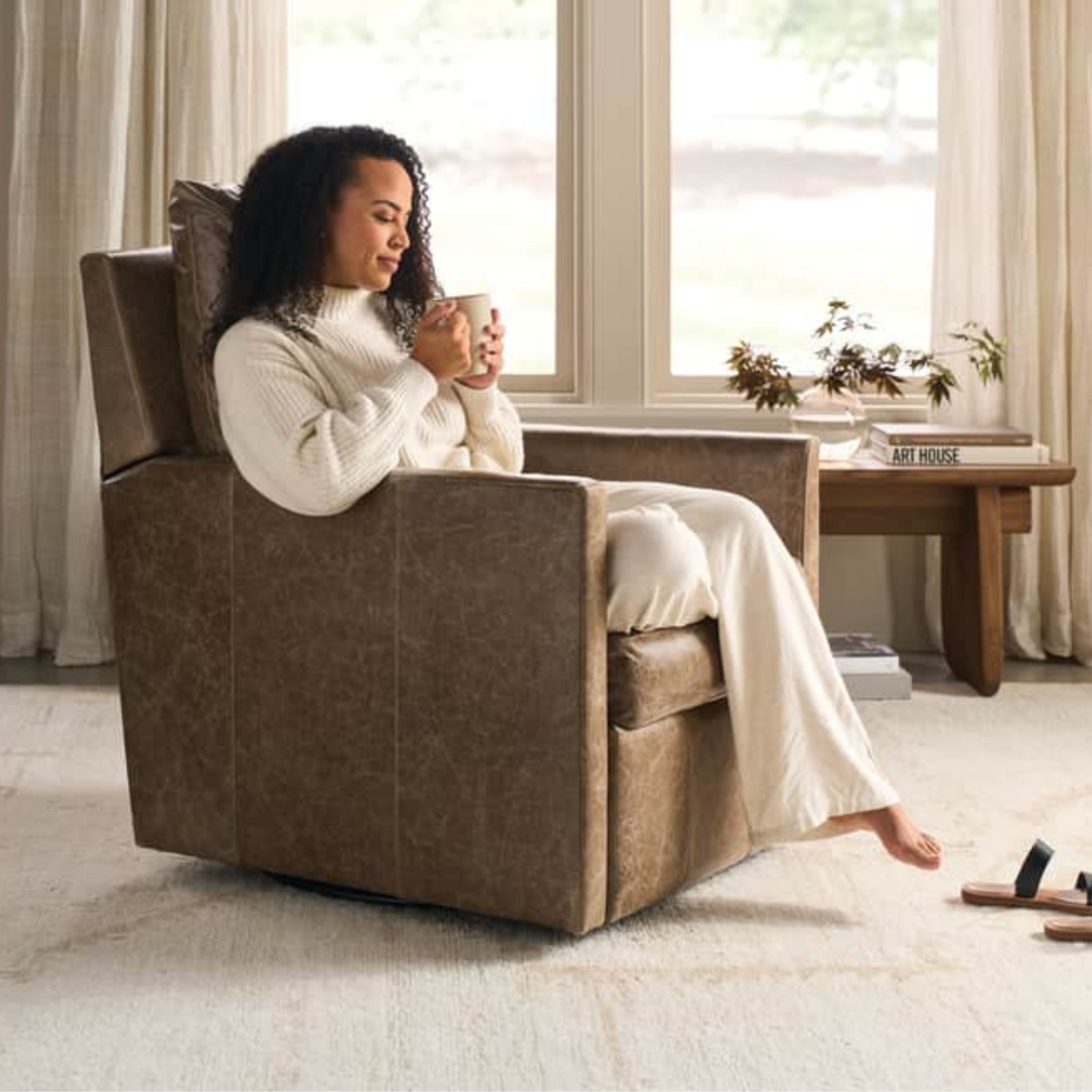 Lilah Leather Power Recliner