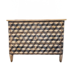 Hand Stenciled French Cabinet