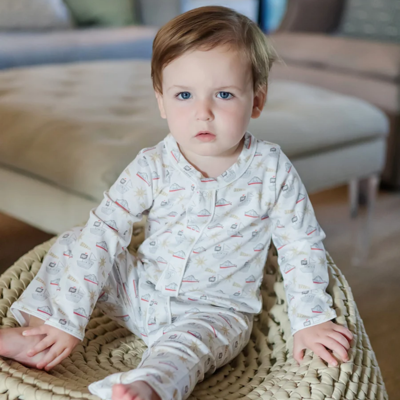 Lila + hayes Graham Romper Pirates