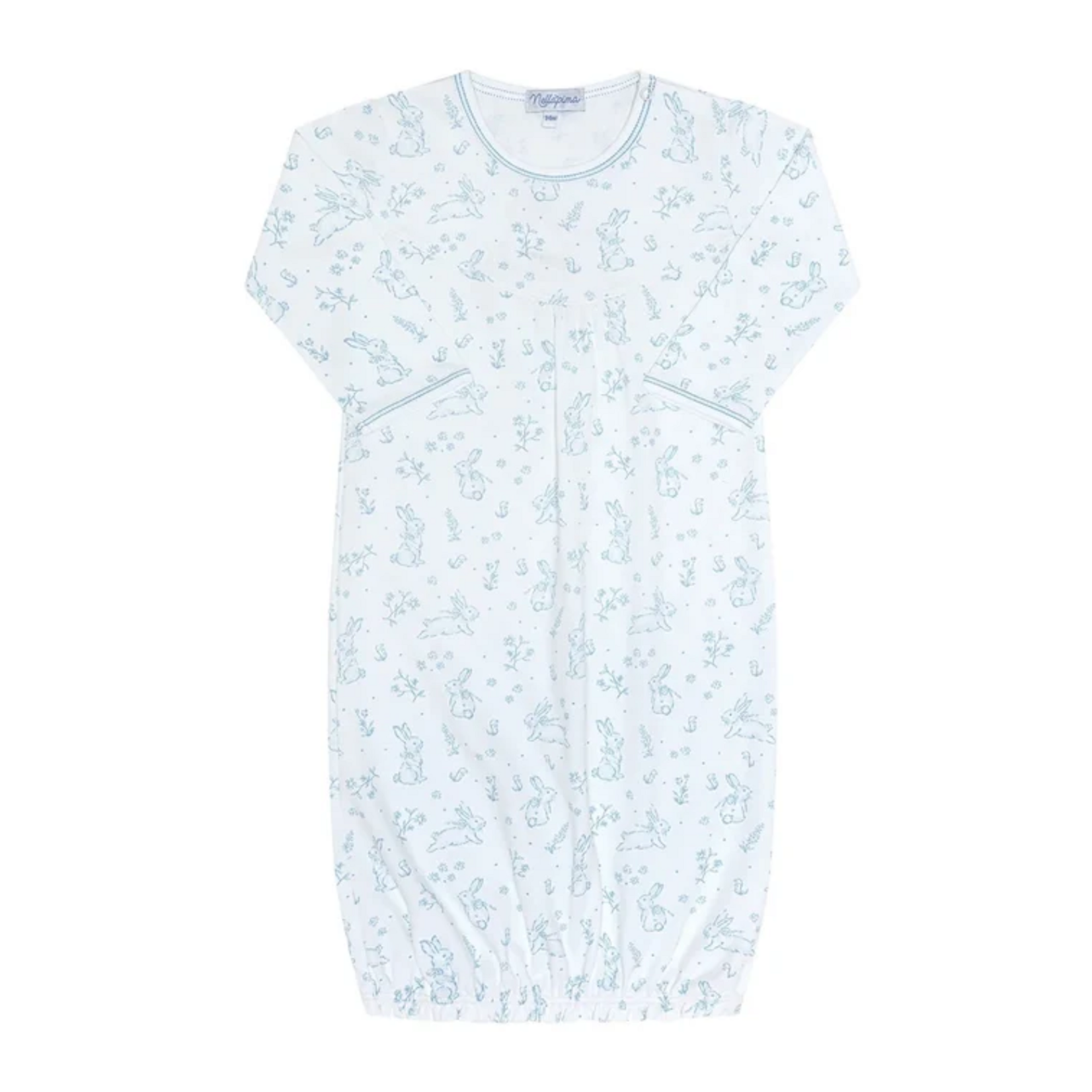 Blue Bunny Toile Gown