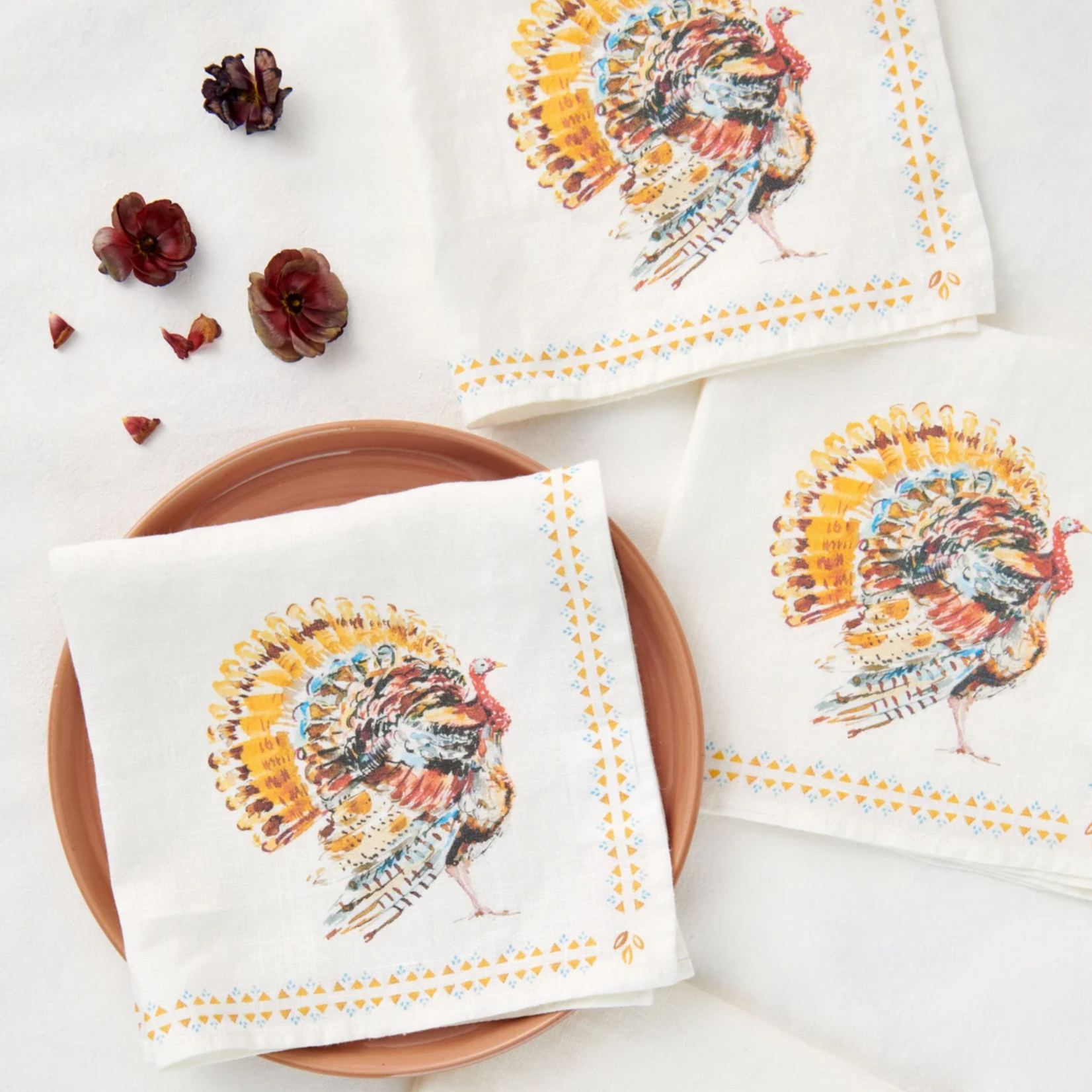 Darling Lemon Dinner Napkins Set of 4 - Turkey