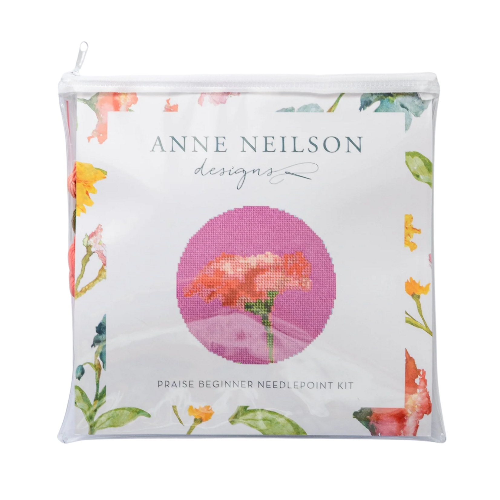 Praise Floral Beginner Needlepoint Kit