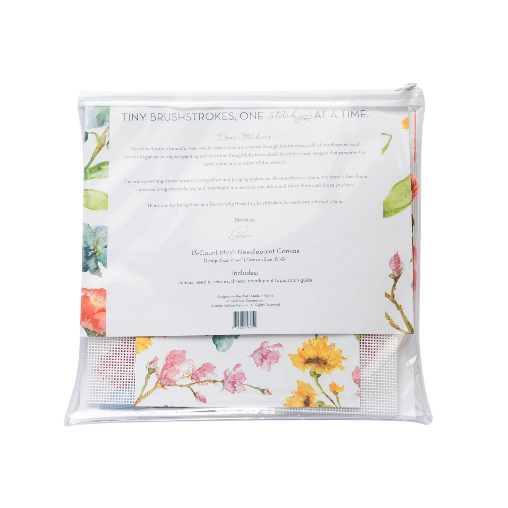Praise Floral Beginner Needlepoint Kit