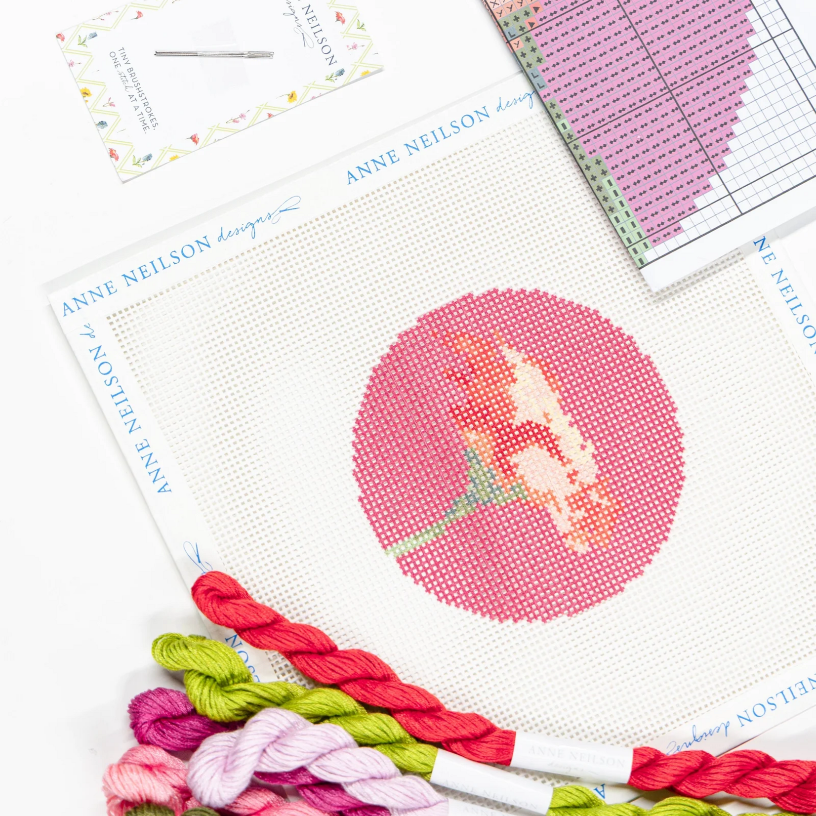Praise Floral Beginner Needlepoint Kit