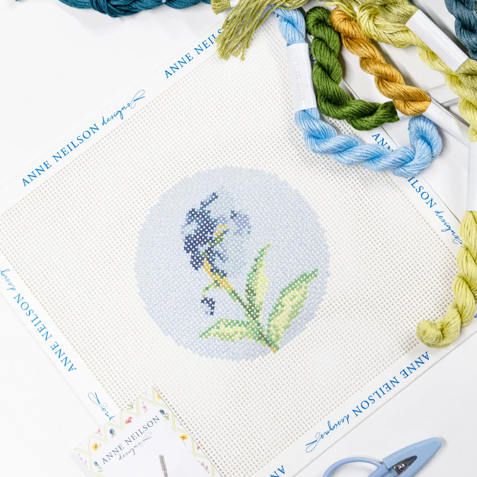 Abide Floral Beginner Needlepoint Kit