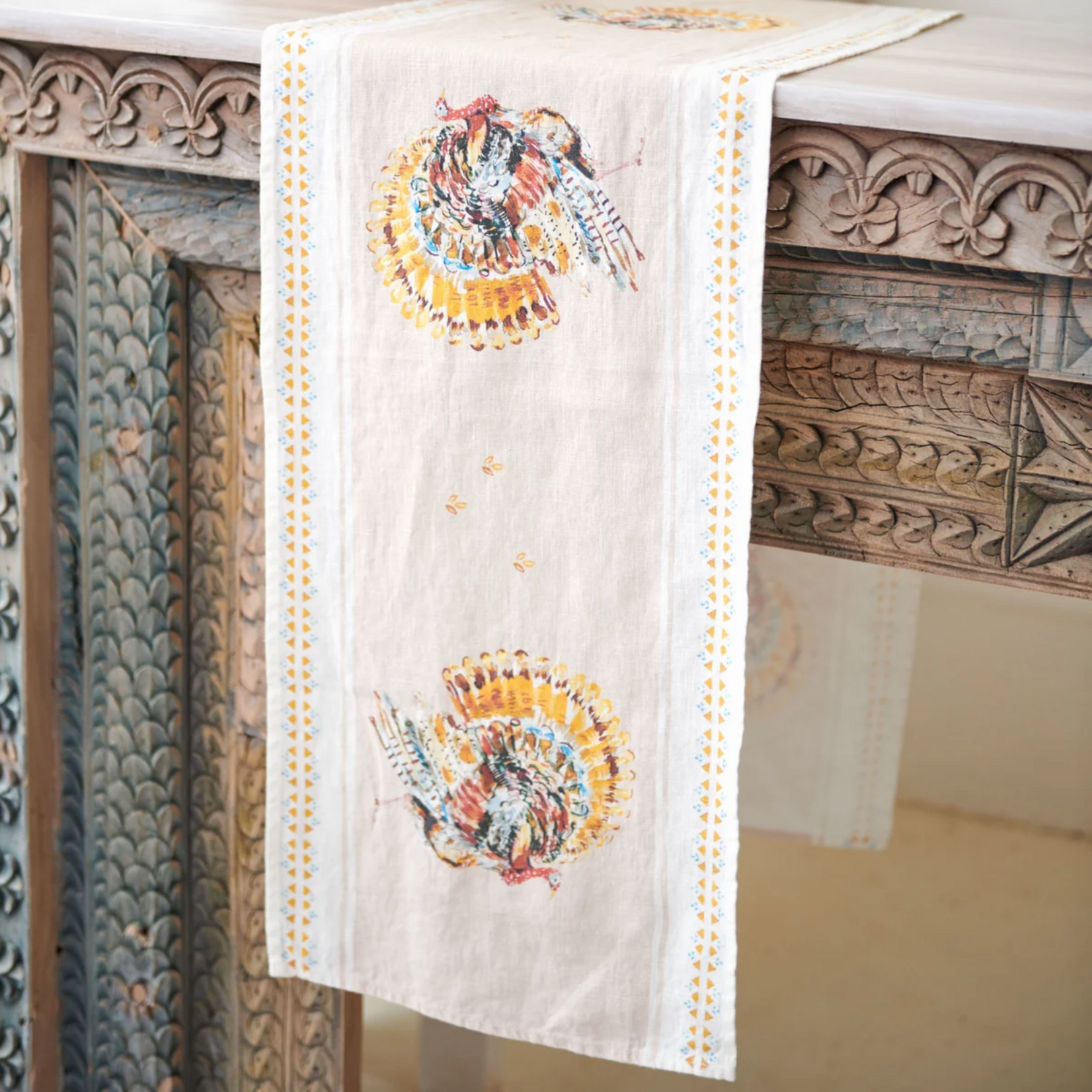 Darling Lemon Table Runner - Turkeys