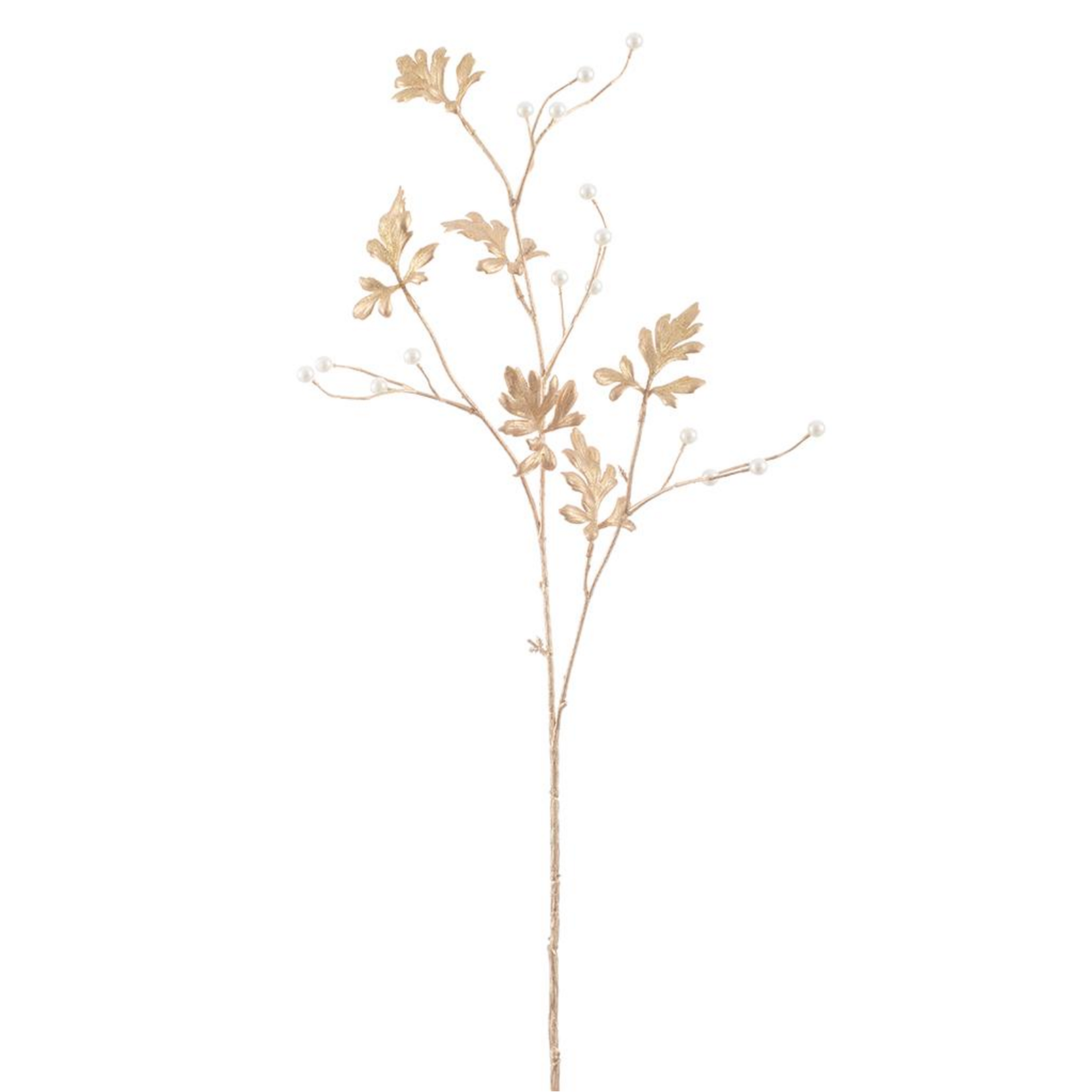 Pearl Metallic Leaf Spray - 33 inch