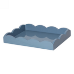 Addison Ross Addison Ross Chambray Blue Small Lacquered Scallop Tray
