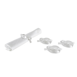 Lucite Napkin Ring Knot Set of 4
