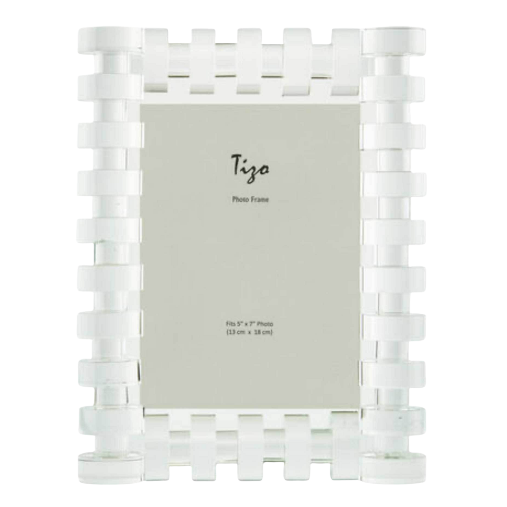 Rings Crystal Glass Frame - 5x7