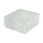 Lucite Coaster Set of 4