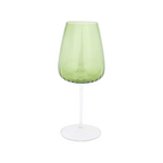 Vietri Vietri Francesca Green Wine Glass