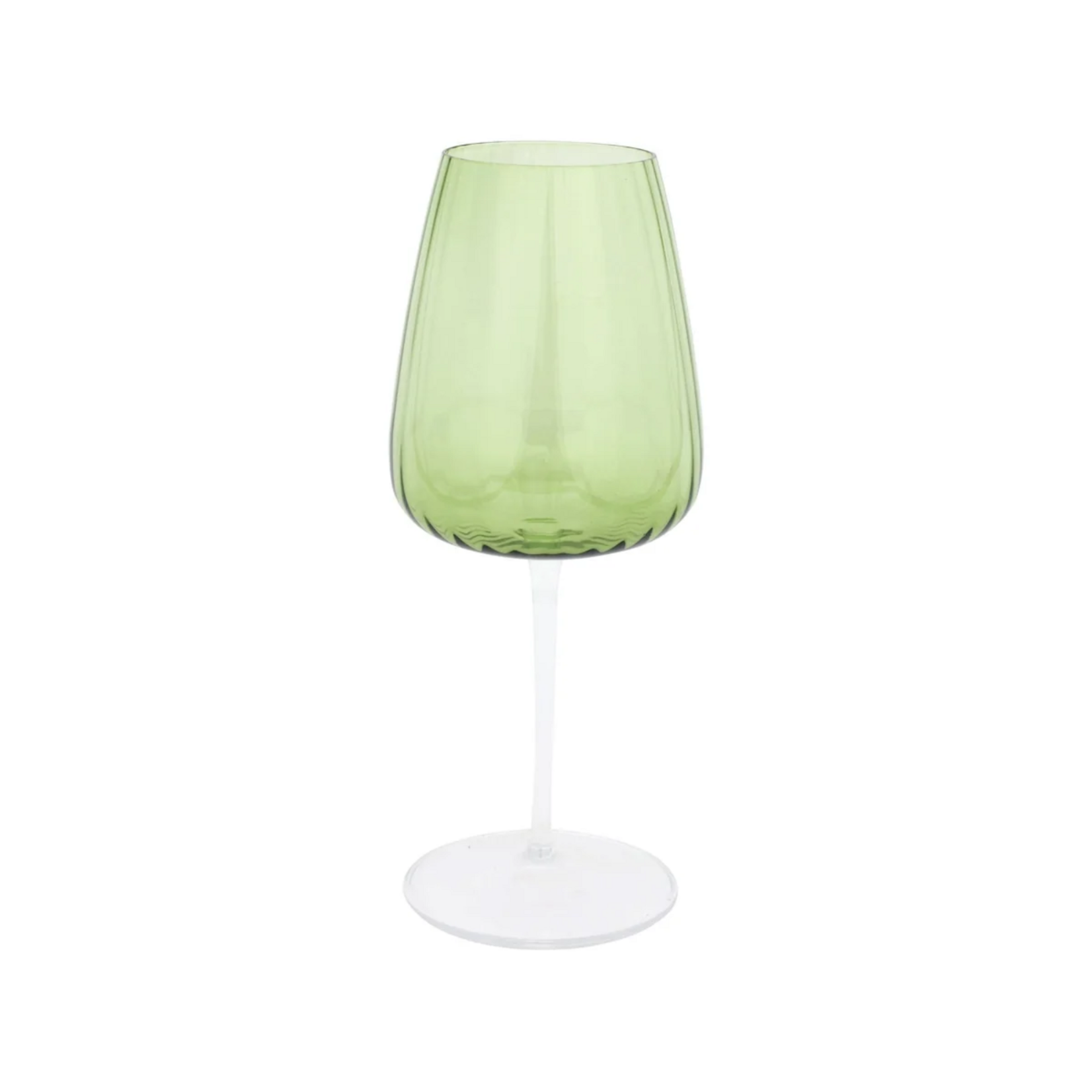 Vietri Vietri Francesca Green Wine Glass