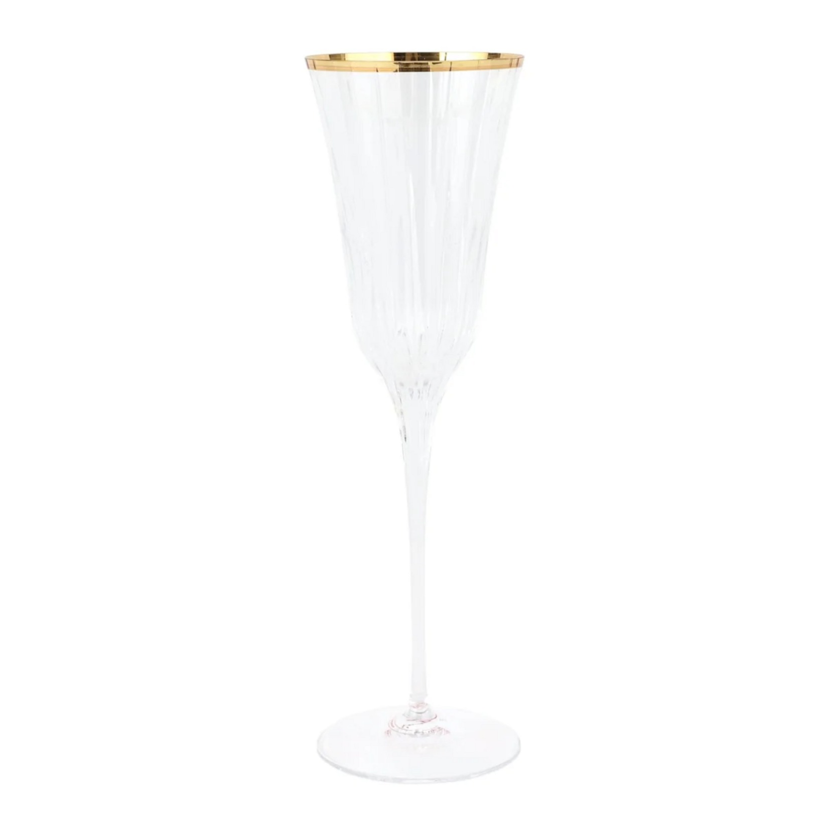 Vietri Vietri Natalia Gold Champagne Glass