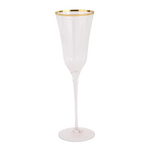 Vietri Vietri Natalia Gold Champagne Glass
