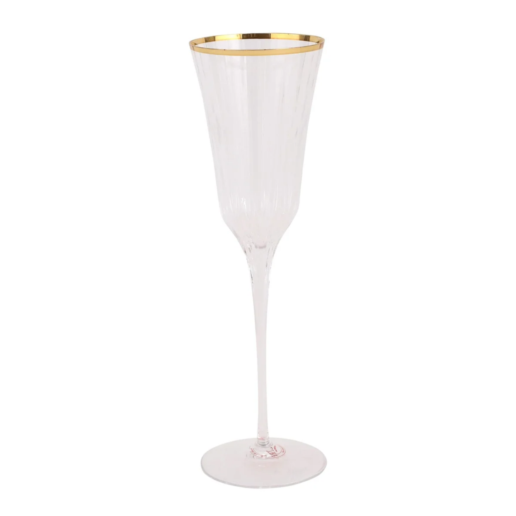 Vietri Vietri Natalia Gold Champagne Glass