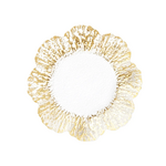 Vietri Vietri Rufolo Glass Gold Canape Plate