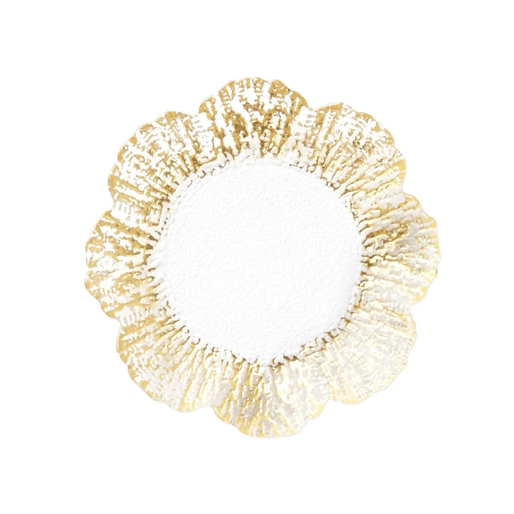 Vietri Vietri Rufolo Glass Gold Canape Plate