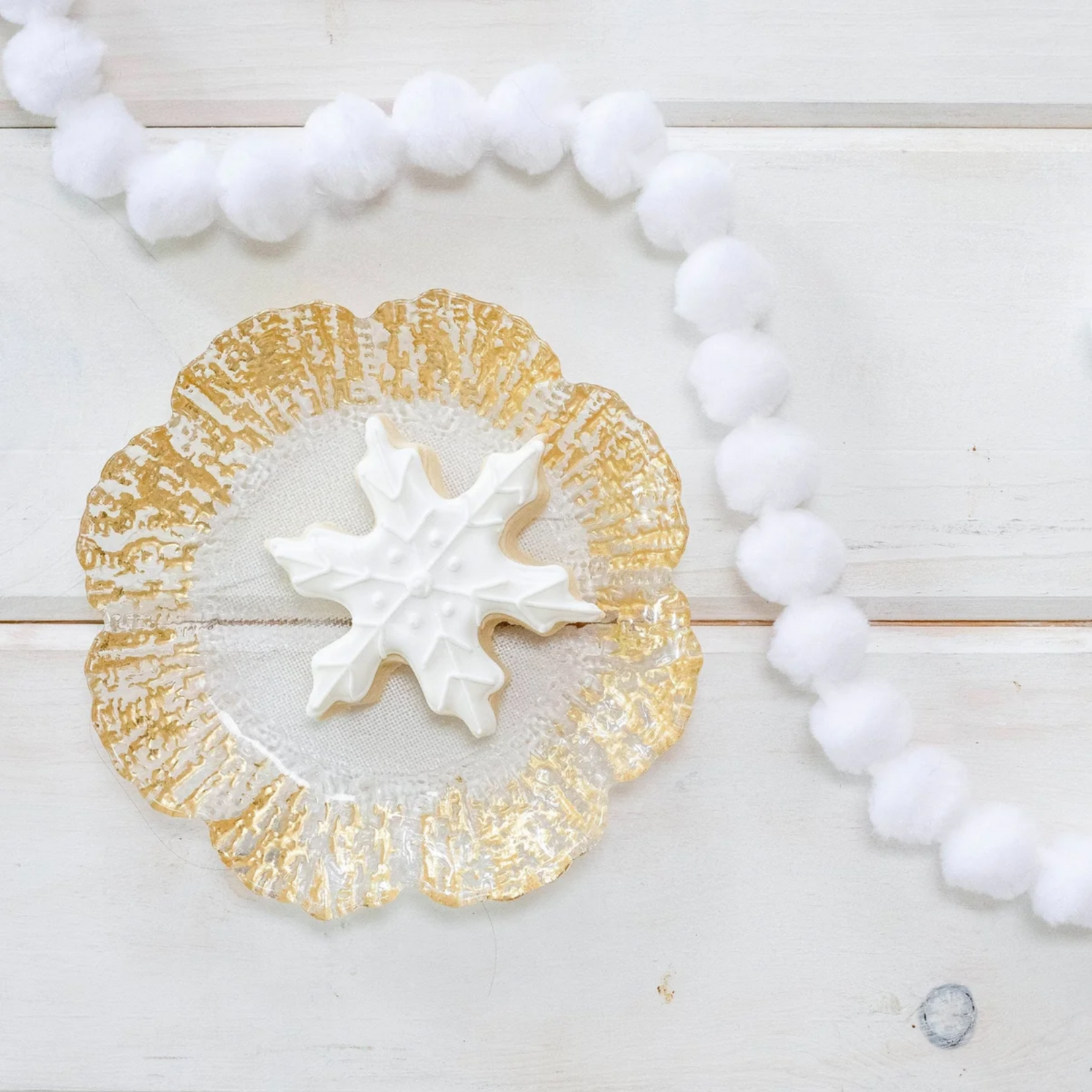 Vietri Vietri Rufolo Glass Gold Canape Plate