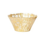 Vietri Vietri Rufolo Glass Gold Small Deep Bowl
