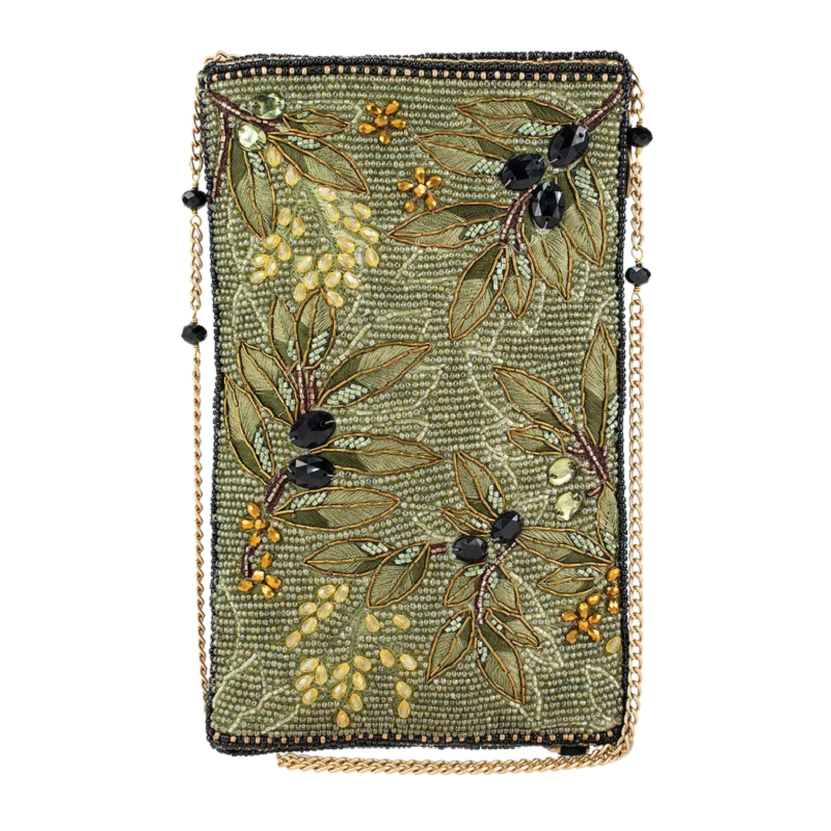 Mary Frances Olive Branch Crossbody Handbag