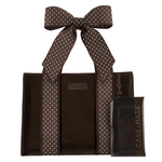 Case Mate Jelly Tote w/  Phone Pouch Espresso Dot Bow