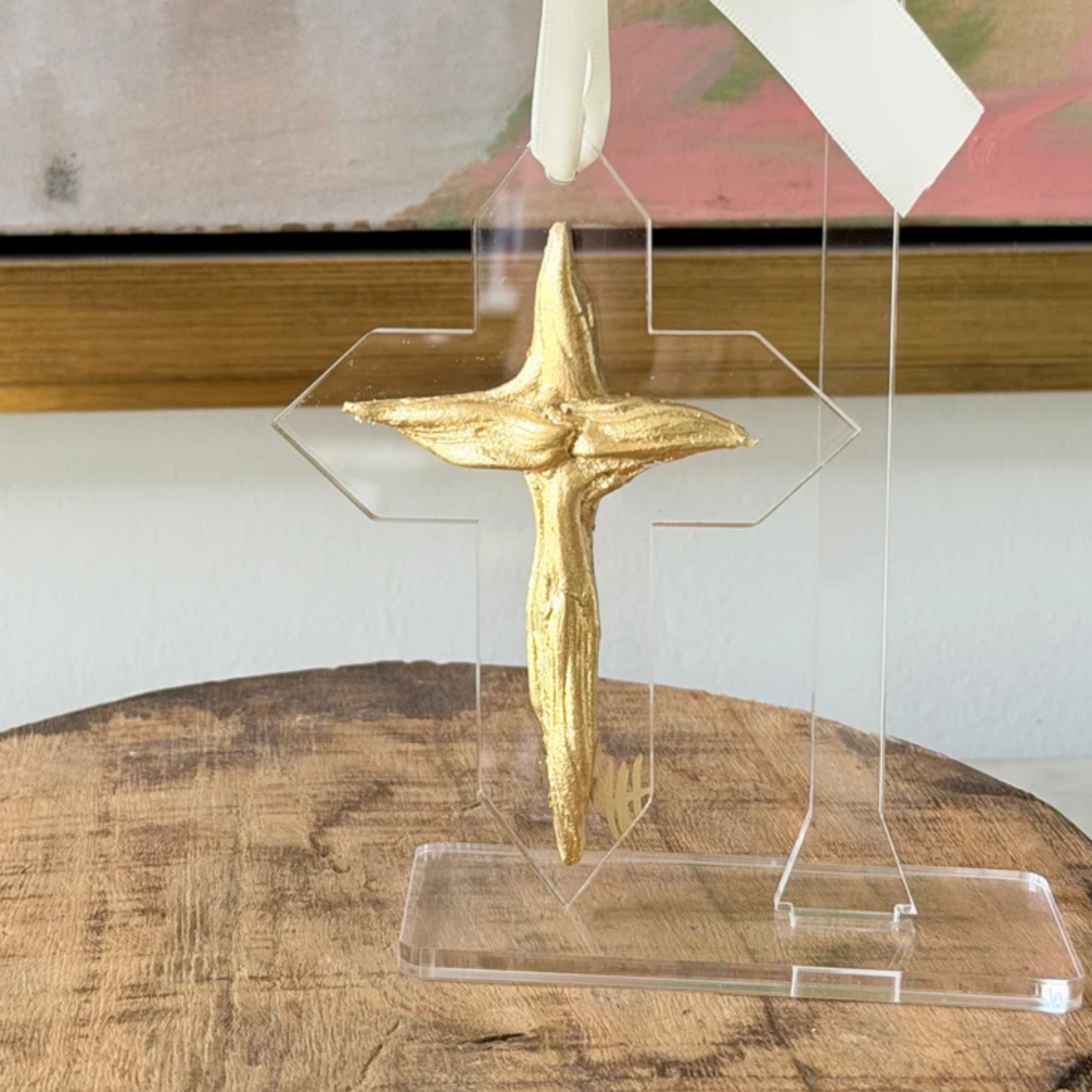 Debra Hewitt Rope Cross Ornament