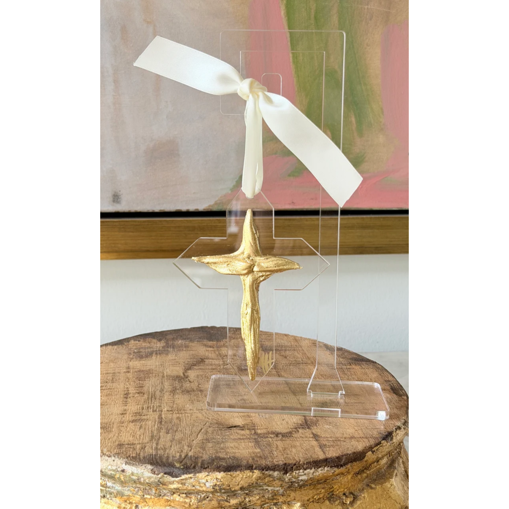Debra Hewitt Rope Cross Ornament