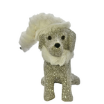 Spike Dog with Hat & Scarf - Silver, Charleston Fur