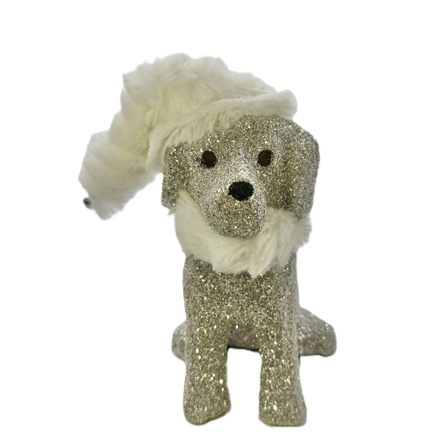 Spike Dog with Hat & Scarf - Silver, Charleston Fur
