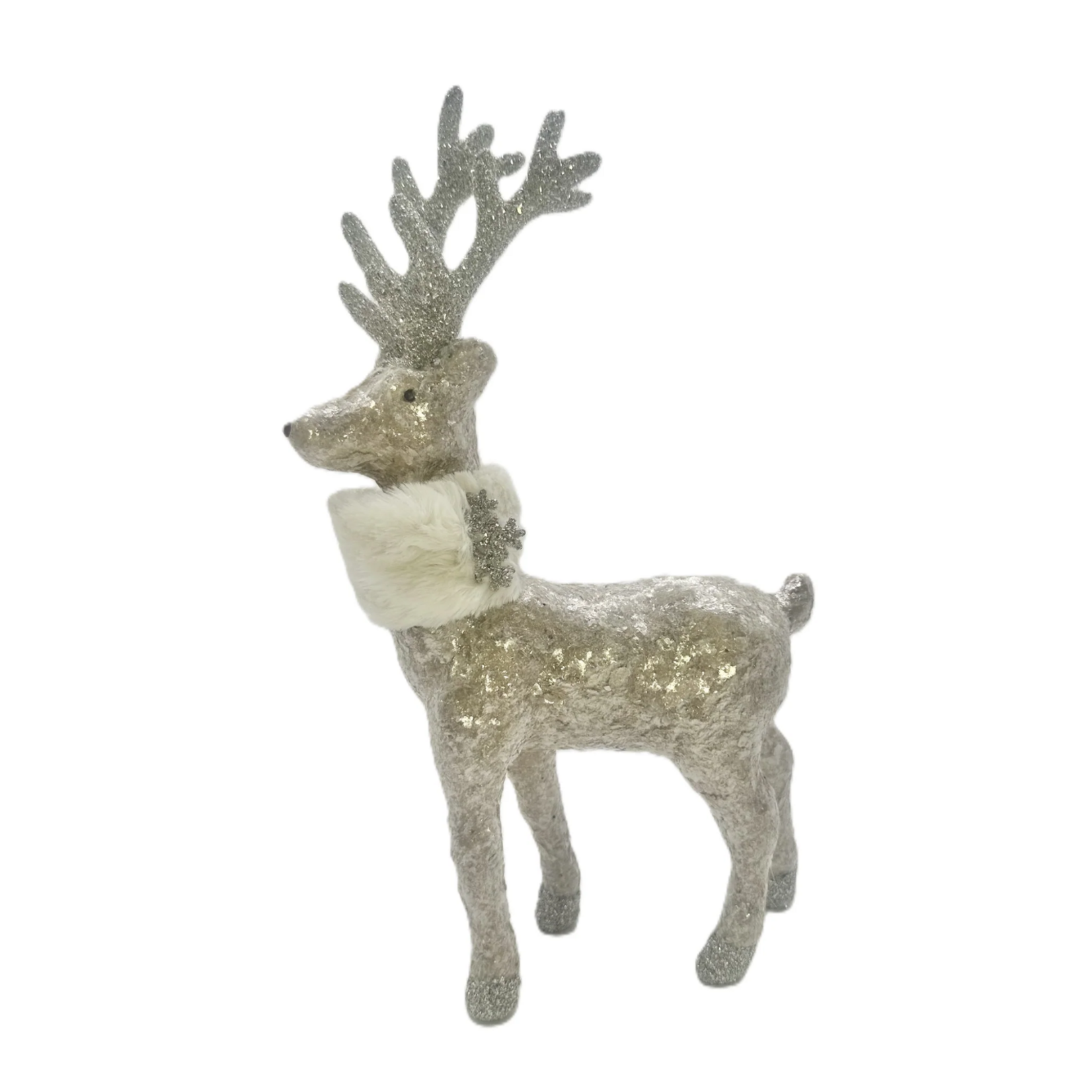 Prancer with Scarf - Gold Mica, Bisque Fur