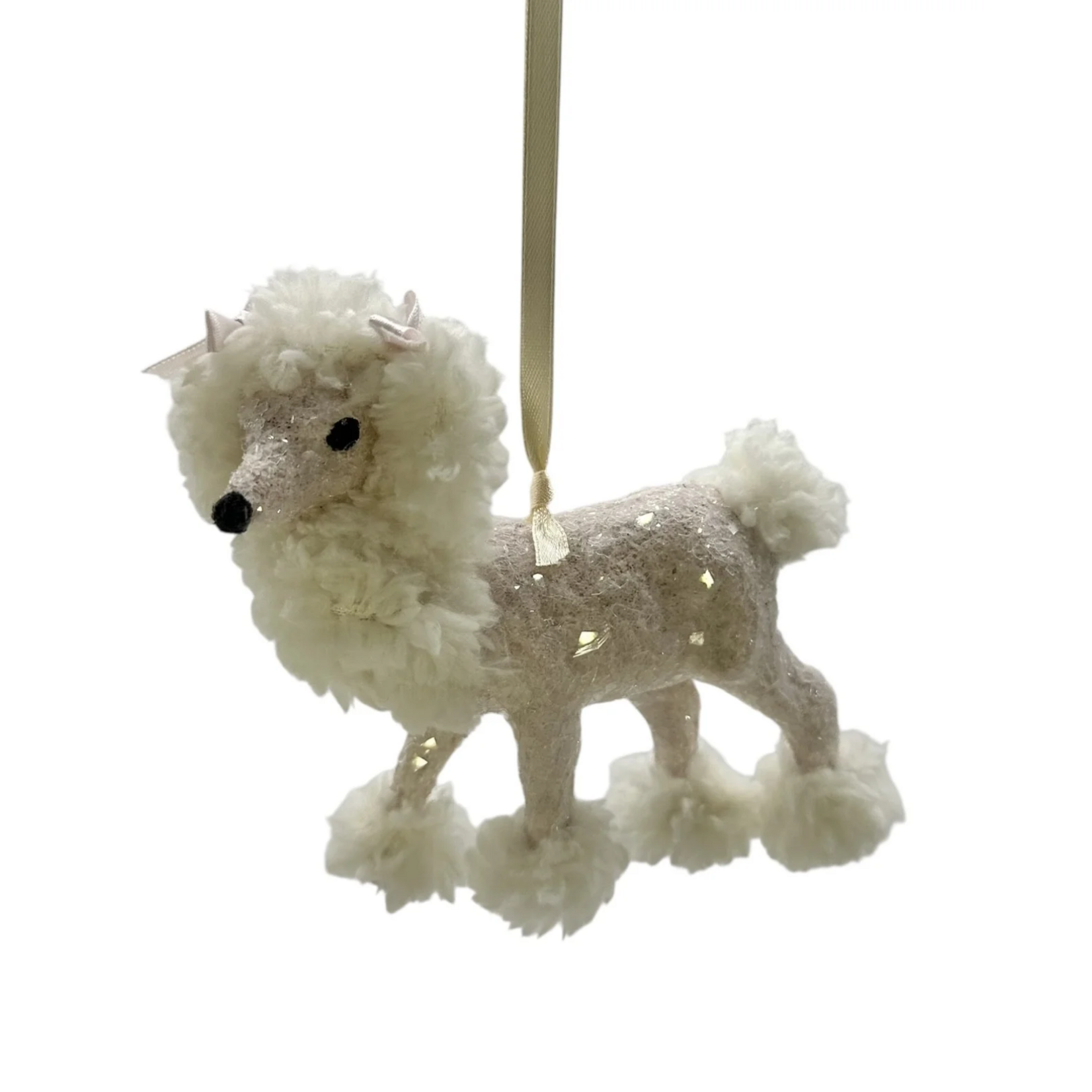 Poodle Ornament - Pink