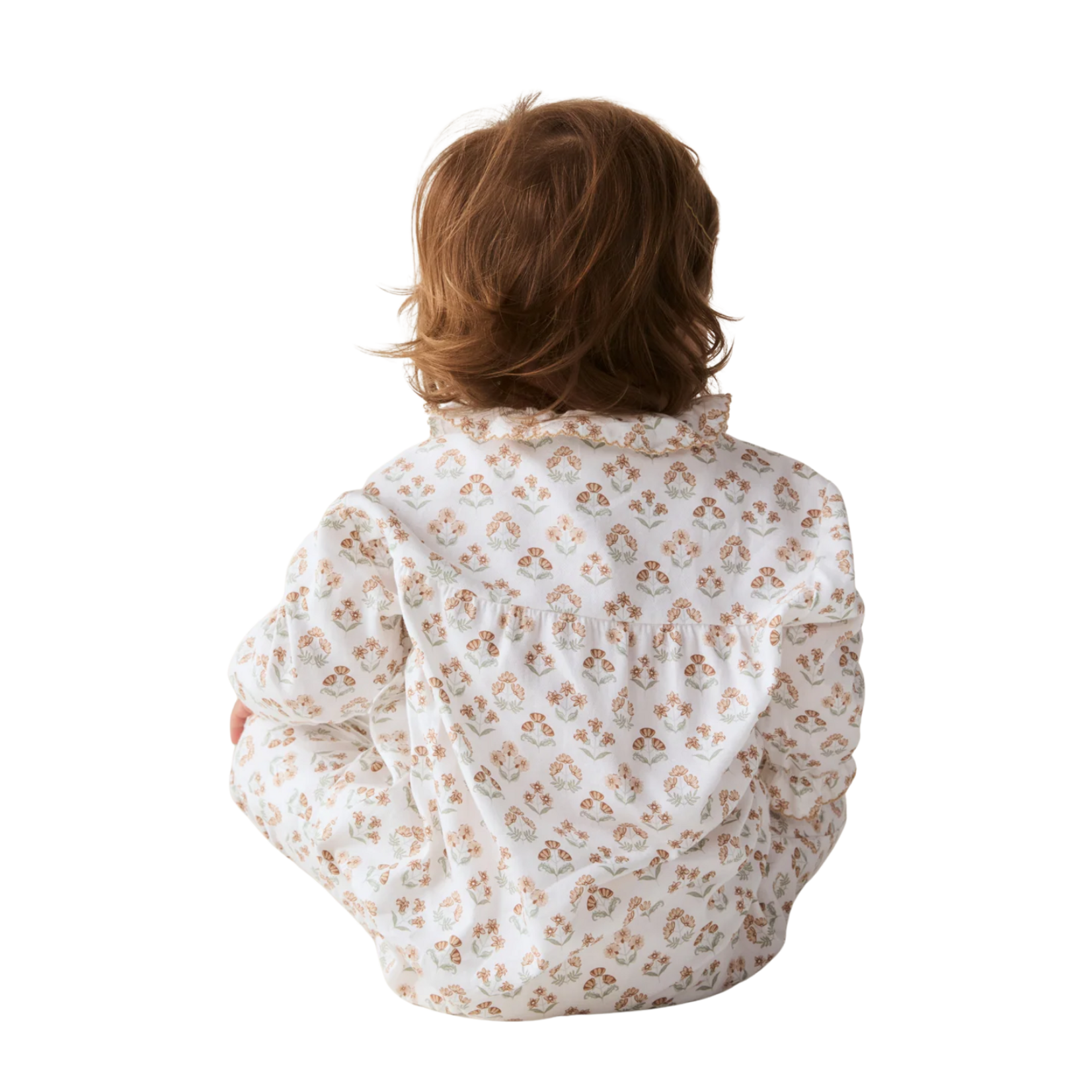 Petite Plume Baby Twill Madeline Romper Estate Garden