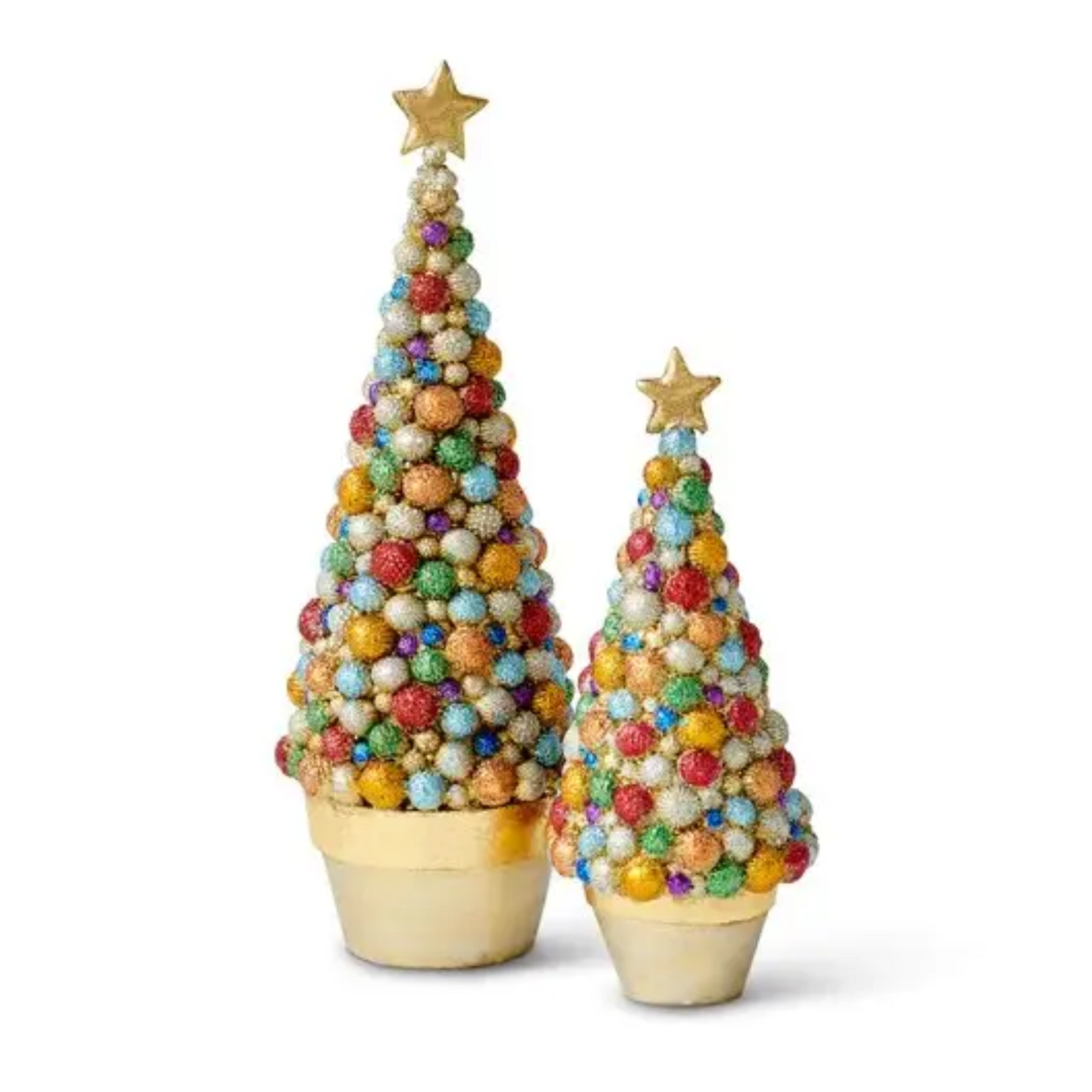 9" Bolsie Cone Tree - Ivory/Multicolor