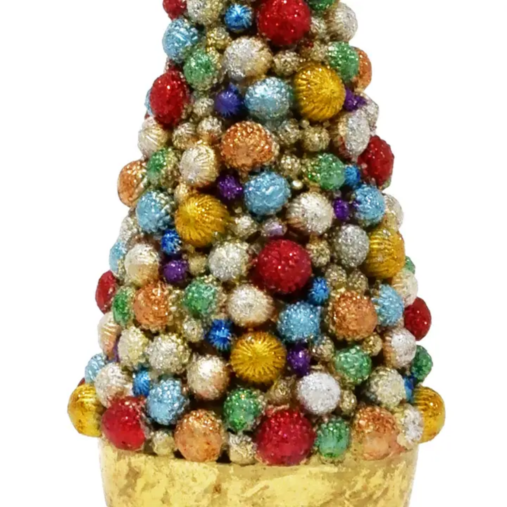 9" Bolsie Cone Tree - Ivory/Multicolor