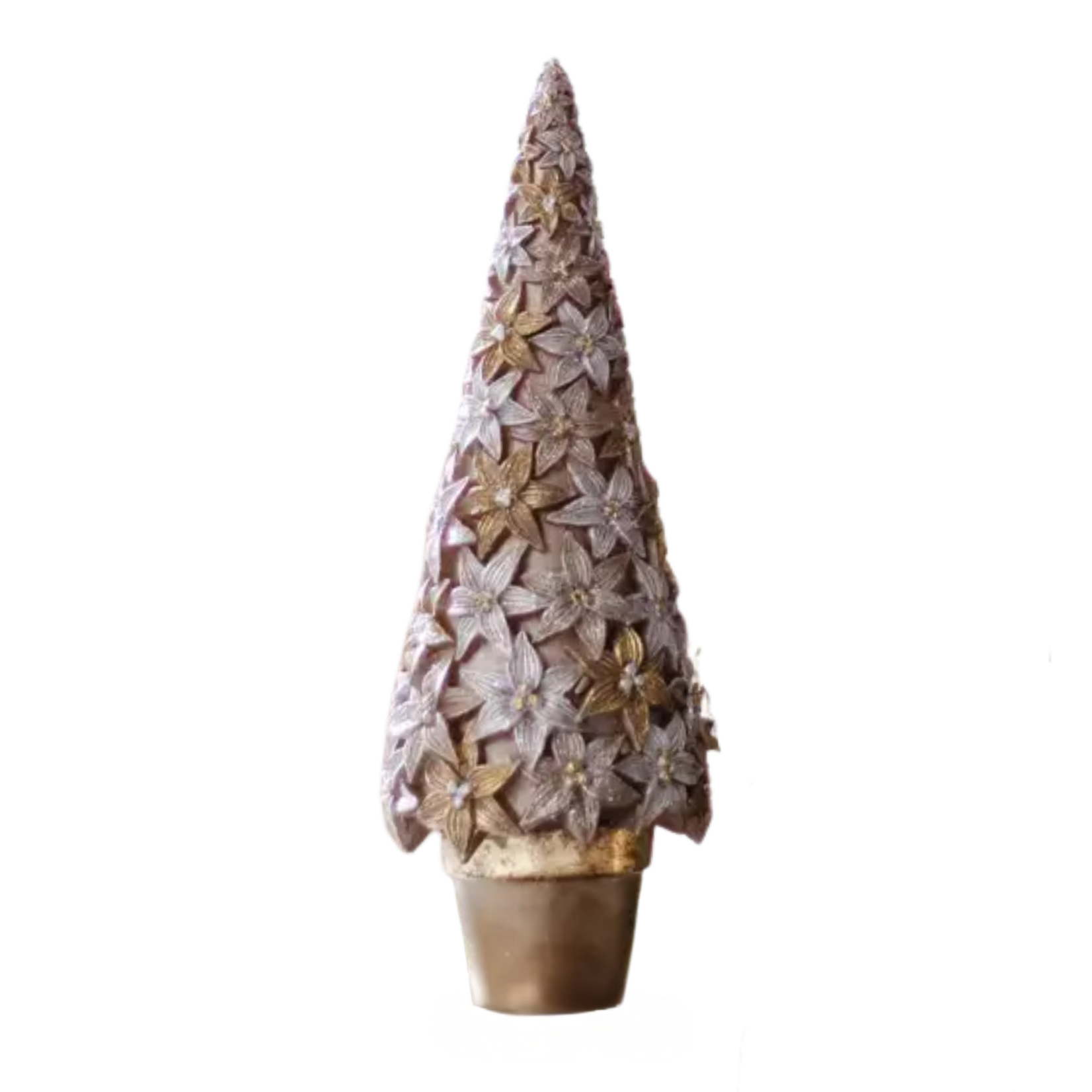 9" Stargazer Cone Tree - Dark Champagne