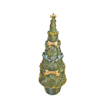 13 " Holiday Bow Cone Tree - Evergreen