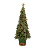 17" Merry Traditions Cone Tree - Blooming Lime