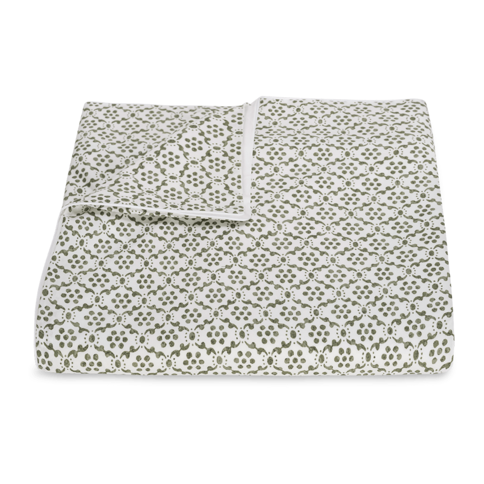 Matouk Matouk Laksha Full/Queen Duvet Cover - Moss