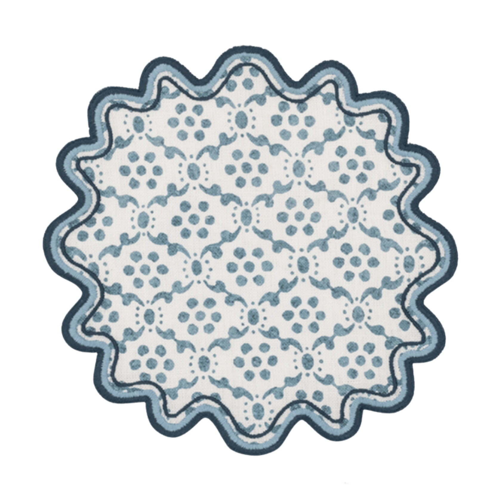 Matouk Matouk Laksha Cocktail Napkins Set of 4 - Lapis