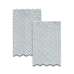 Matouk Matouk Laksha Linen Guest Towel Set of 2 - Lapis