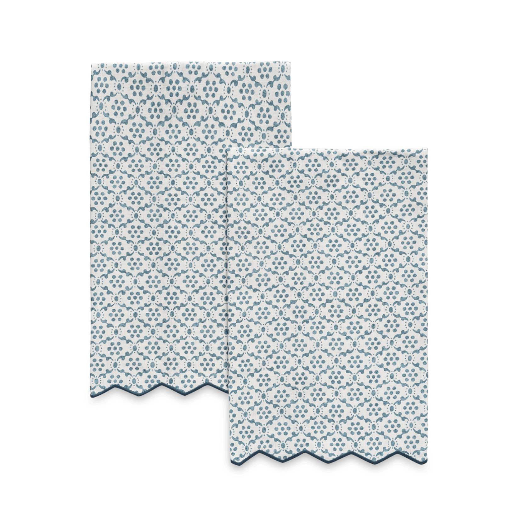 Matouk Matouk Laksha Linen Guest Towel Set of 2 - Lapis