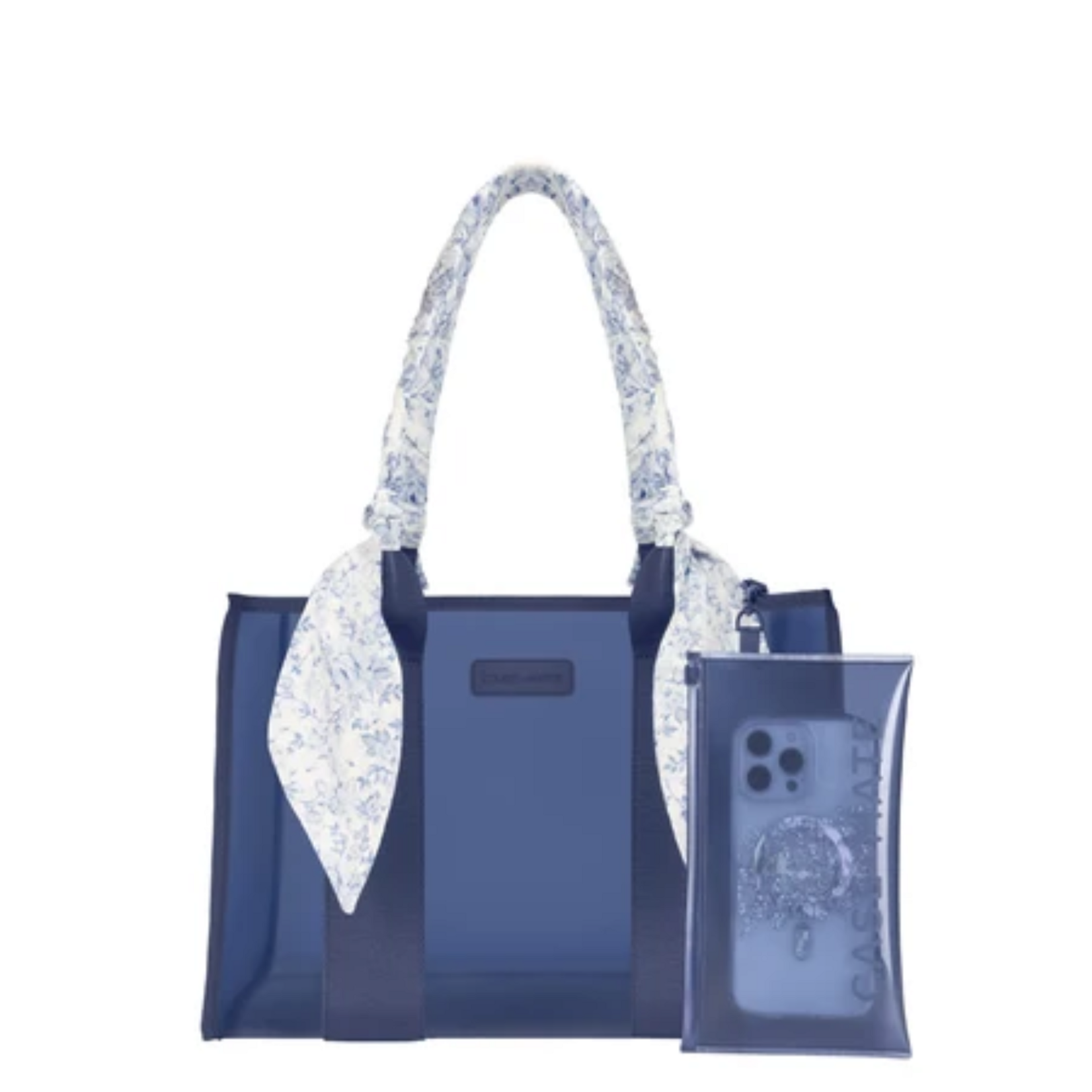 Case Mate Jelly Tote Medium Tote with Phone Pouch Navy Twilly