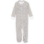 Lila + hayes Parker Zipper Pajama - Christmas at the Club